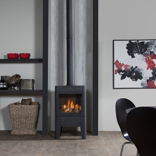 Панорамный газовый камин Faber Odense
