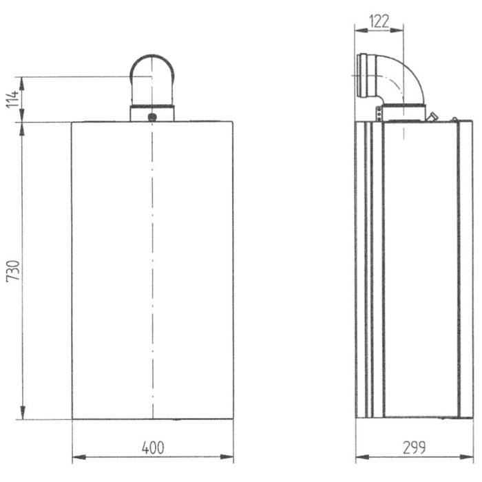Настенный газовый котел Baxi ECO4S 18 F
