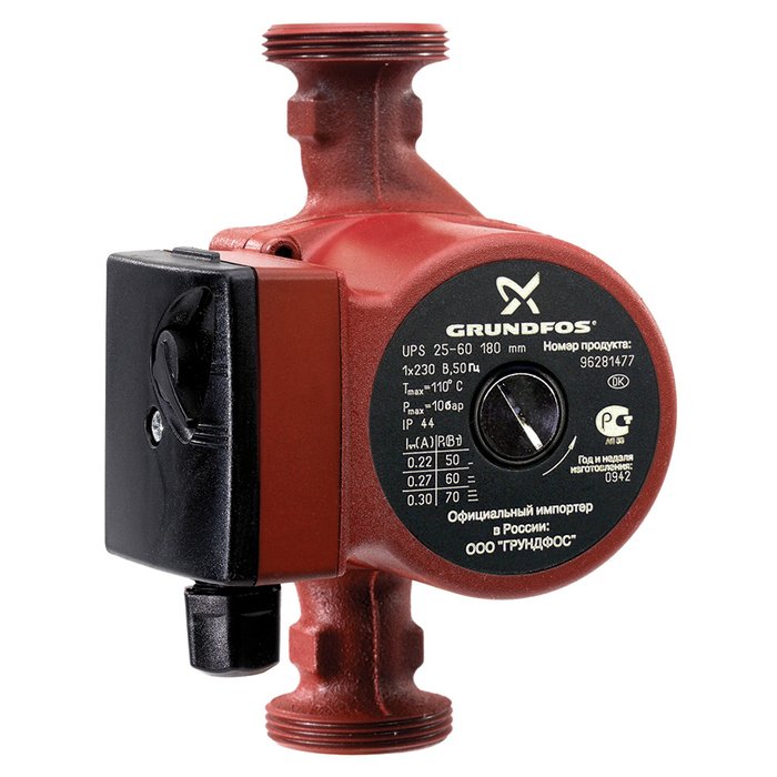 Циркуляционный насос Grundfos UPS25-60 180 1x230V 50Hz 9H RU