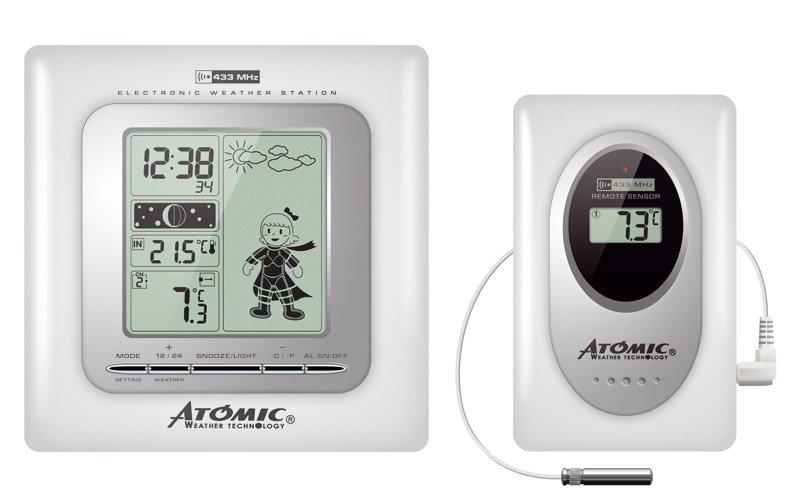 Цифровая метеостанция Atomic W839009-White