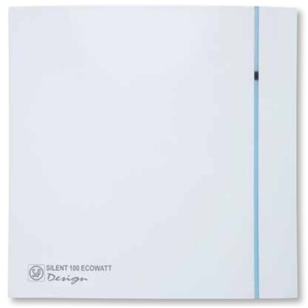 Вытяжка для ванной диаметр 100 мм Soler & Palau SILENT-100 CZ DESIGN ECOWATT