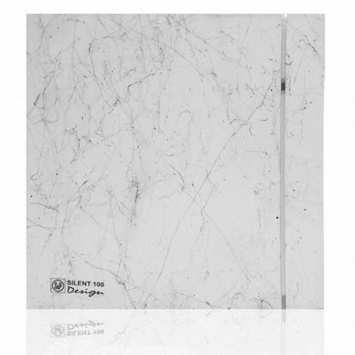 Вытяжка для ванной диаметр 100 мм Soler & Palau SILENT-100 CZ MARBLE WHITE DESIGN-4C