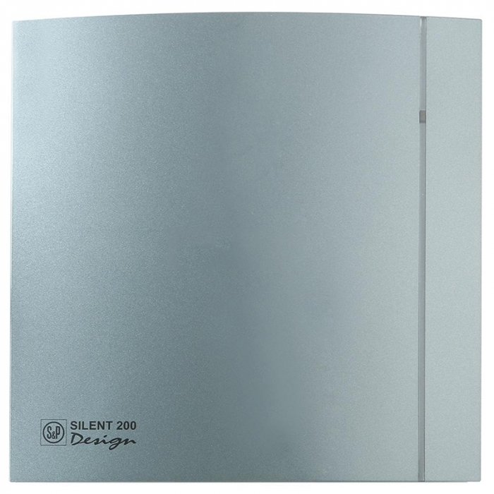Вытяжка для ванной диаметр 120 мм Soler & Palau SILENT-200 CZ GREY DESIGN-4C
