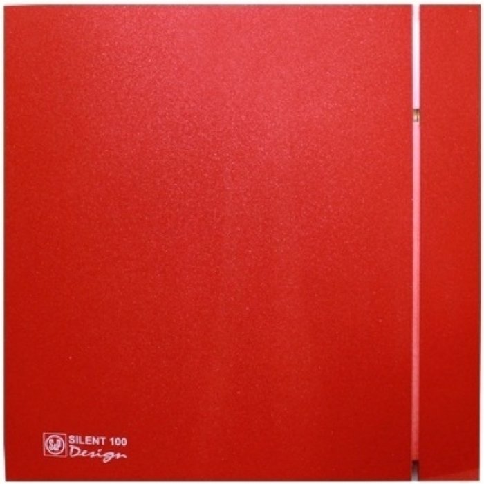 Вытяжка для ванной диаметр 100 мм Soler & Palau SILENT-100 CZ RED DESIGN-4C