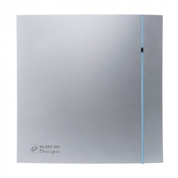 Вытяжка для ванной диаметр 120 мм Soler & Palau SILENT-200 CZ SILVER DESIGN-3C