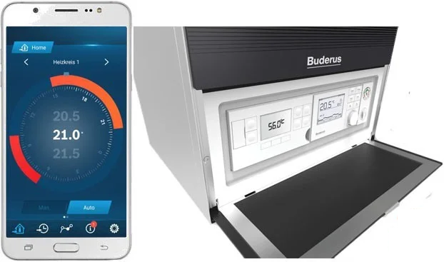 Настенный газовый котел Buderus Logamax plus GB172-35 i H (черный)