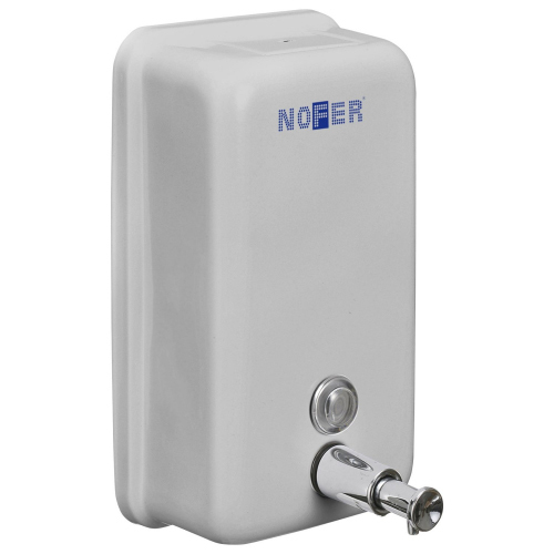 Для мыла Nofer INOX белый прямоугольный 1200 мл (03001.W)