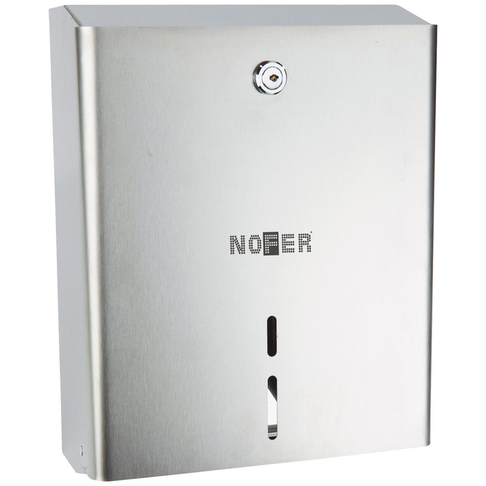 Диспенсер для туалетной бумаги Nofer 290х230х115 глянцевый (05103.B)