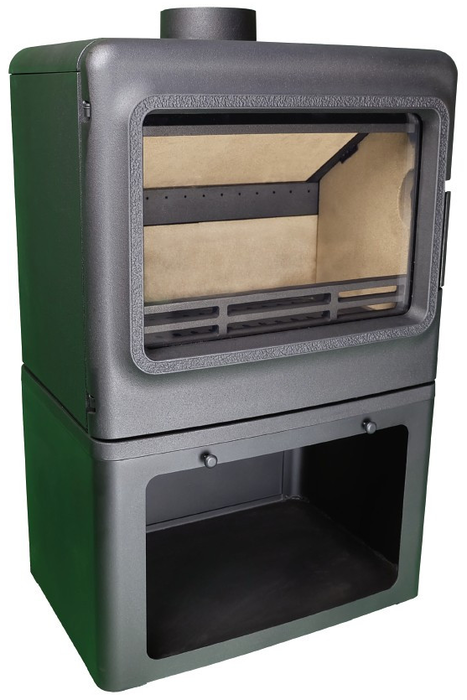 Дровяная печь Firebird Leopard с дровником