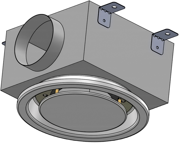 Приточно-вытяжной Sysimple NTP 100-200/20-RAL9016М-PB