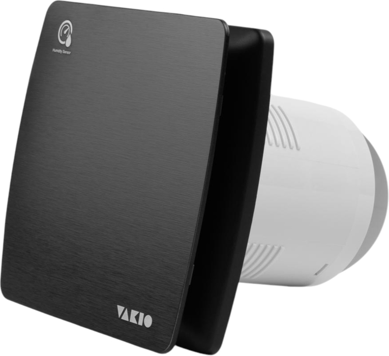 Вытяжка для ванной диаметр 120 мм Vakio Smart EF-120 BLACK