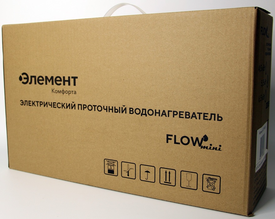 Электрический проточный водонагреватель Элемент Комфорта Flow mini 6,5кВт - 1ф