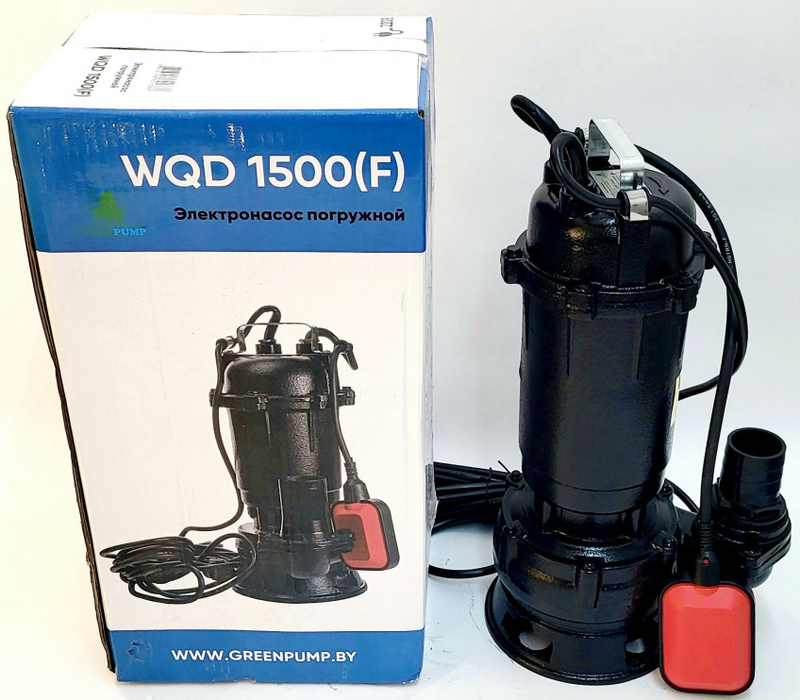 Дренажный насос GREENPUMP WQD 1500F VALERA с поплавком 230V
