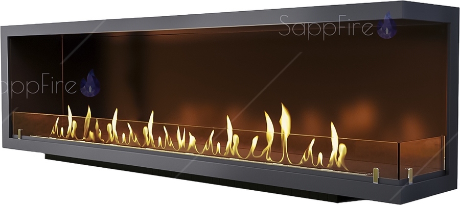 Настенный биокамин Sappfire угловой очаг 2400