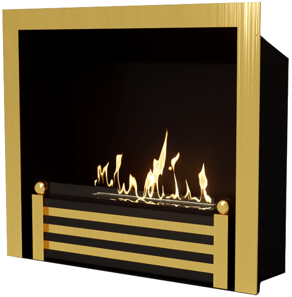 Напольный биокамин Sappfire Премиальная каминная вставка Gold M