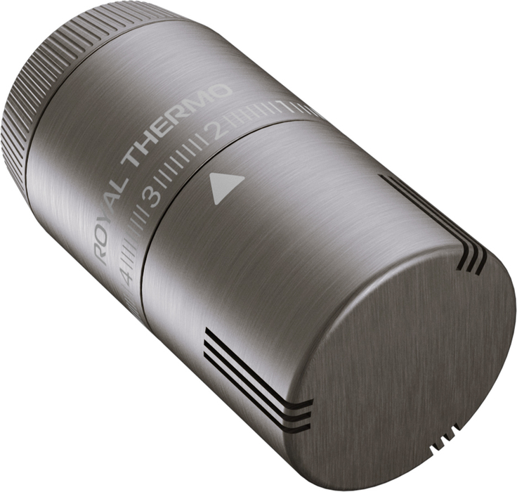 Термоголовка жидкостная Royal Thermo Design Pro М30х1,5 (матовый никель )