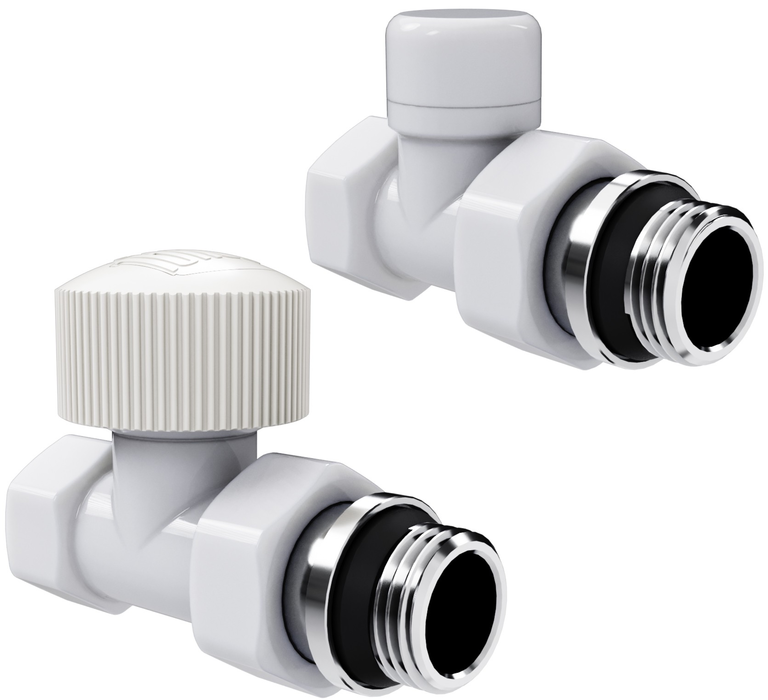 Набор термостатический Royal Thermo Design 1/2"М30х1,5 (Белый), прямой