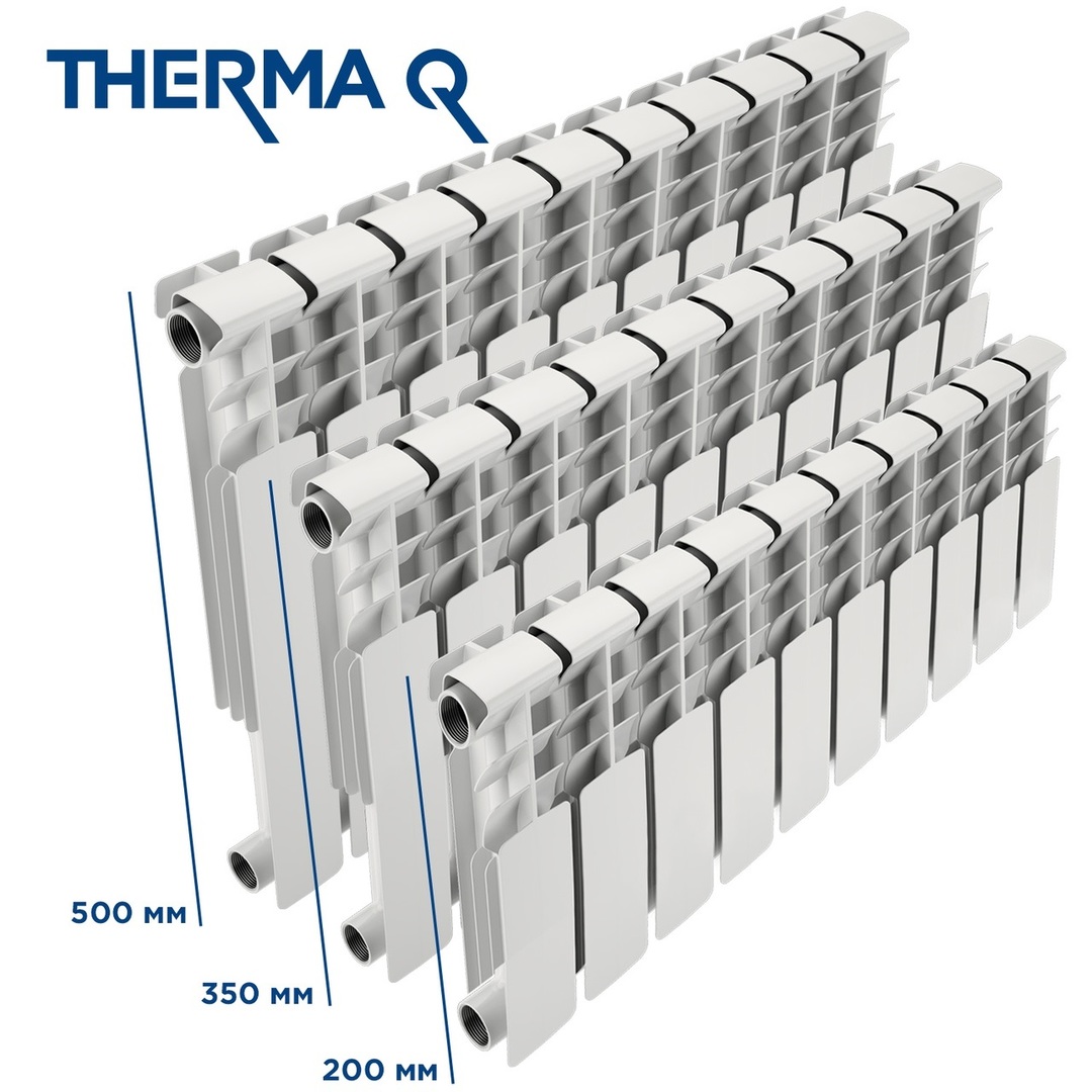 Биметаллический радиатор THERMA Q Q2 200/100 8 секц.