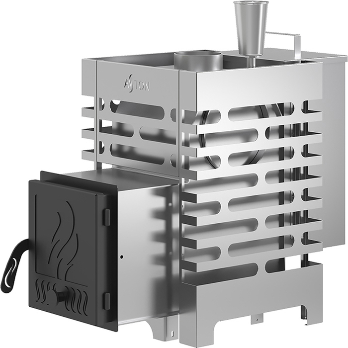 Дровяная печь 10 кВт ASTON 12 INOX Аква