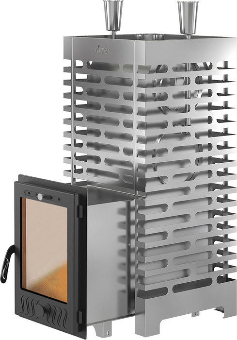 Дровяная печь 30 кВт ASTON 30 INOX (320М) Long
