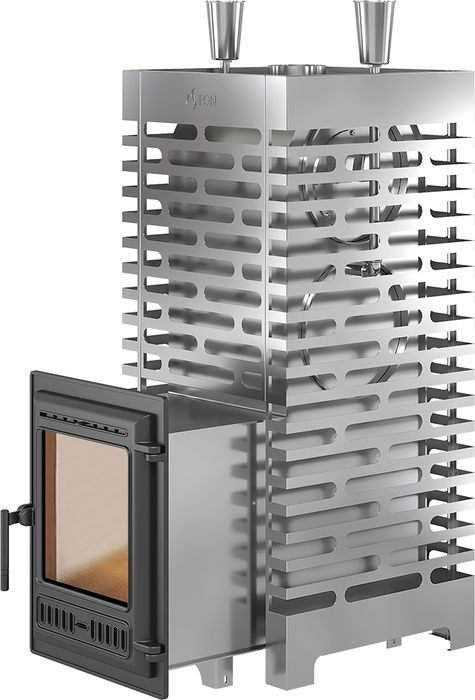 Дровяная печь свыше 30 кВт ASTON 38 INOX (320) Long