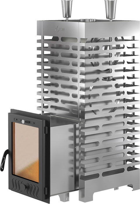 Дровяная печь свыше 30 кВт ASTON 38 INOX (320М) Long