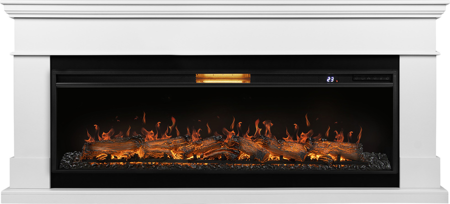 Линейный электрокамин Royal Thermo Aurora RTFP/P-AR60LS, портал California 60 W, белый