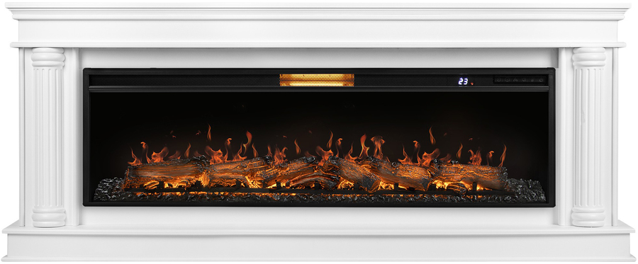 Линейный электрокамин Royal Thermo Aurora RTFP/P-AR60LS, портал Olympia 60, белый
