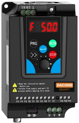 Частотный Dacond Smart 0,4кВт, вход 1 фаза 220В, выход 3 фазы 220В