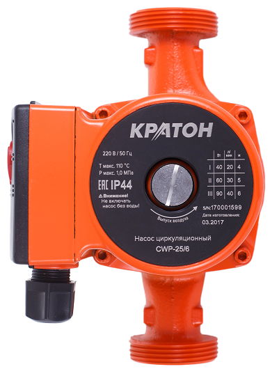 Циркуляционный насос Кратон CWP-25/6