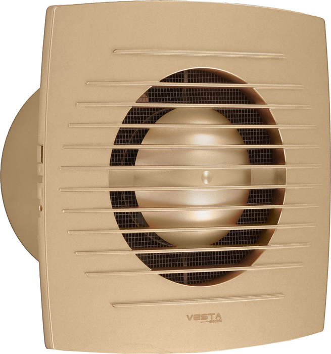 Вытяжка для ванной диаметр 100 мм Metronex Vesta-Electric EF-100 Gold