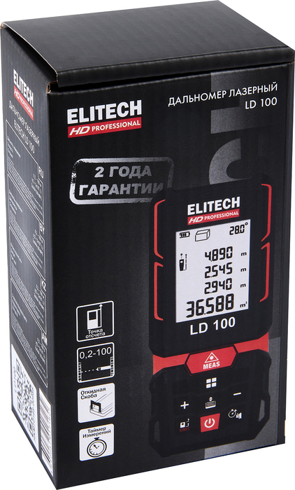 Дальномер лазерный Elitech LD 100