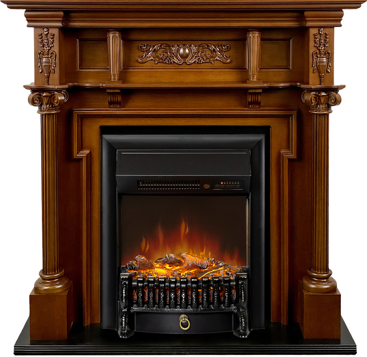 Электрокамин с классическим очагом 2D Royal Flame Oxford с очагом Fobos FX M Black RC