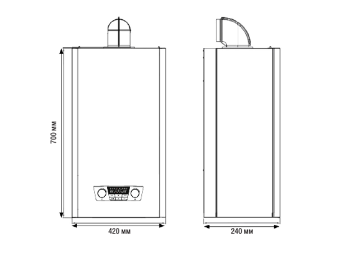 Настенный газовый котел Kentatsu Nobby Balance Plus 12-2CS