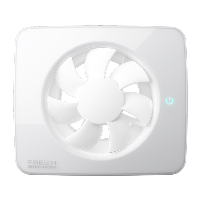 Вытяжка для ванной диаметр 125 мм FRESH INTELLIVENT ICE White