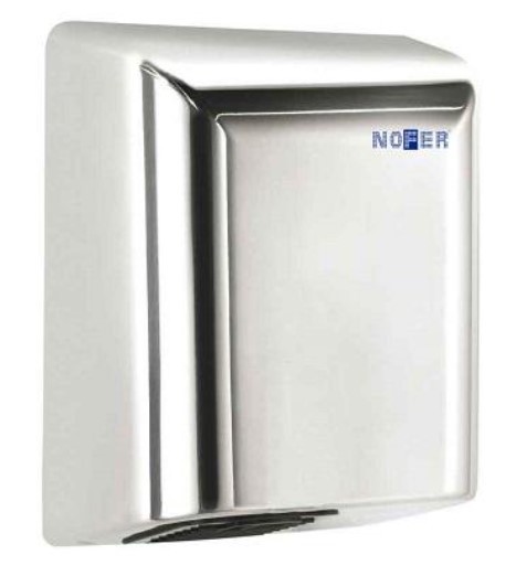 Металлическая сушилка для рук Nofer BIG FLOW 2050 W глянцевая (01451.B)