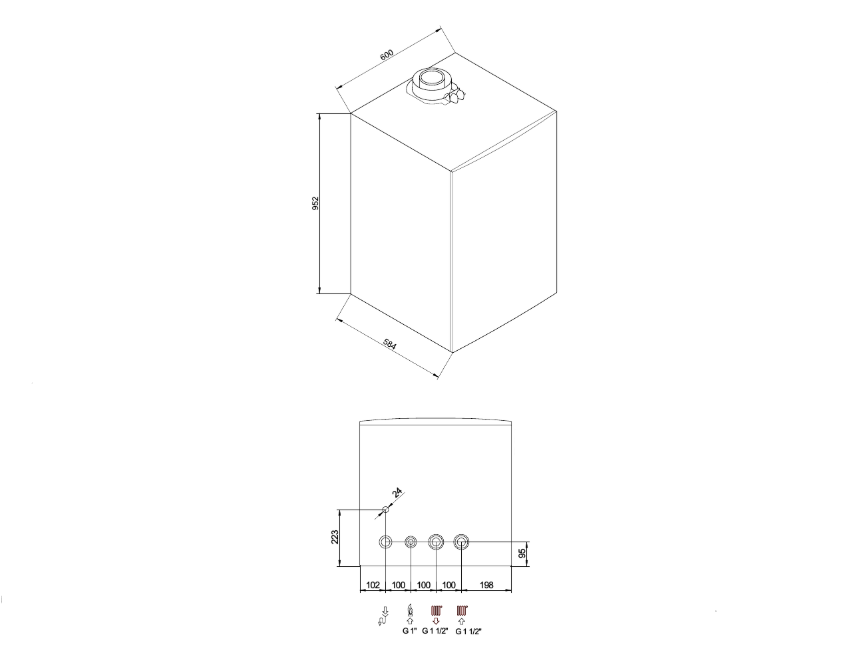 Настенный газовый котел Baxi LUNA DUO-TEC MP+ 1.150