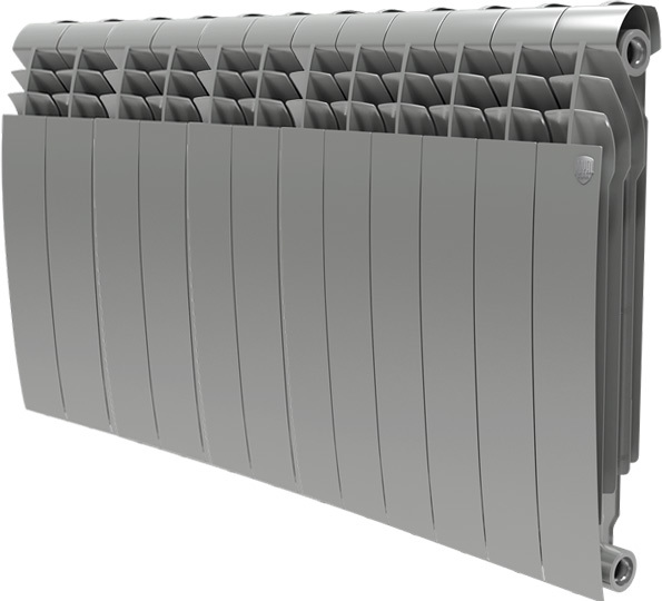 Биметаллический радиатор Royal Thermo BiLiner 500 Silver Satin 12 секц.