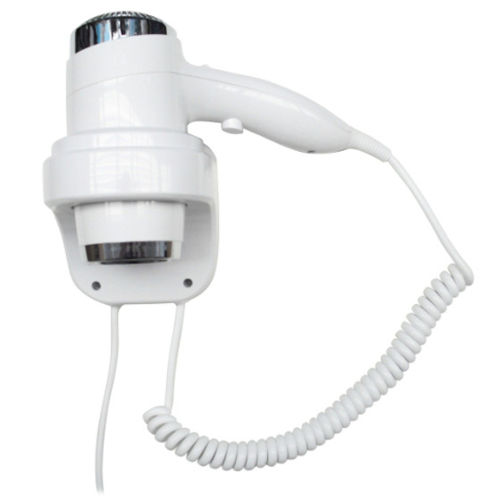 Настенный фен Nofer HOTELline белый 1800-2200 W (02011.W)