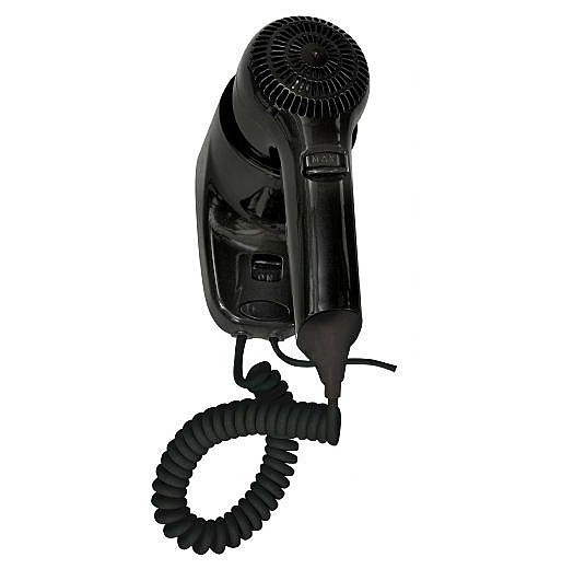 Настенный фен Nofer HOTELline чёрный 1200 W (02055.N)