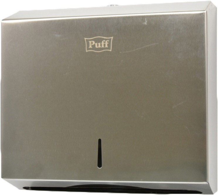Диспенсер для бумажных полотенец Puff 5610 хром матовый антивандальный