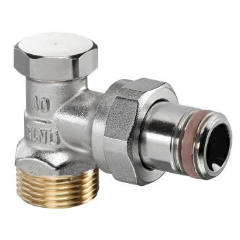 Вентиль Oventrop Combi 2 DN-15 3/4 1/2 Н угловой ЕК-Н НГ со штуцером