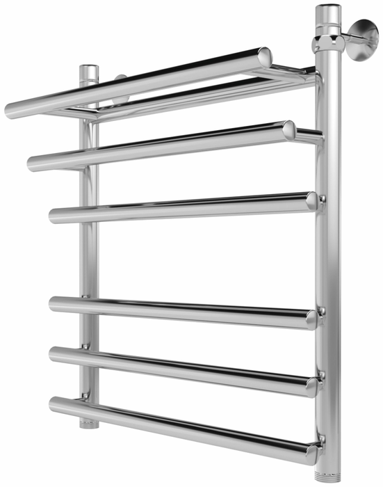 Водяной полотенцесушитель шириной 510 - 600 мм INDIGO Just Shelf (н.р.1) 60/50 Полиров.