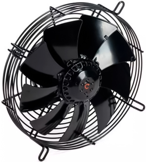 Вентилятор ESQ YWF4D-450B-G с защитной решеткой, нагнетание