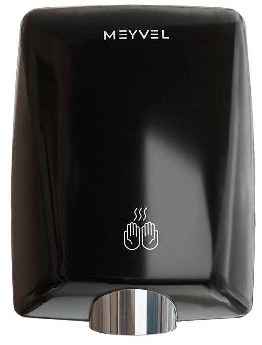 Пластиковая сушилка для рук MEYVEL MH11-1600P2 (Black)