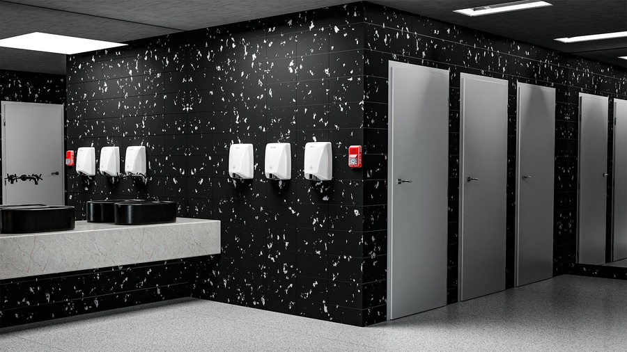 Пластиковая сушилка для рук MEYVEL MH11-1600P2 (White)