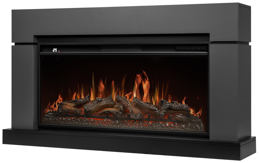 Электрокамин с широким очагом 2D Royal Thermo Aurora RTFP/P-AR40LS, портал Lindos 40, графит