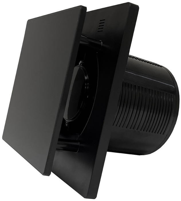 Вытяжка для ванной диаметр 120 мм Seicoi SKGP05-01 Black glass D120