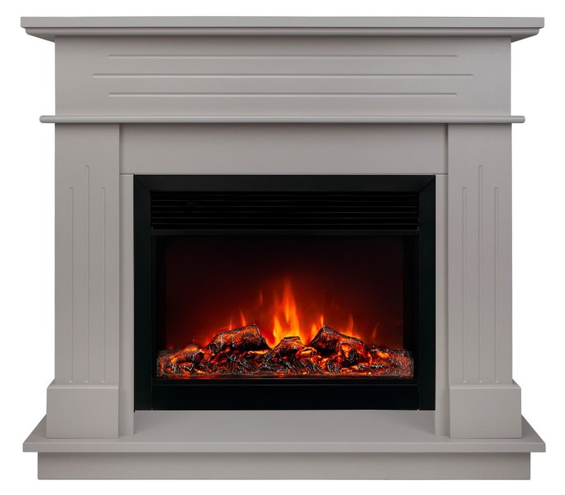 Электрокамин с широким очагом 2D Real-Flame REGENT 26 BG (BG-P616) с очагом Moonblaze lux Bl/Br