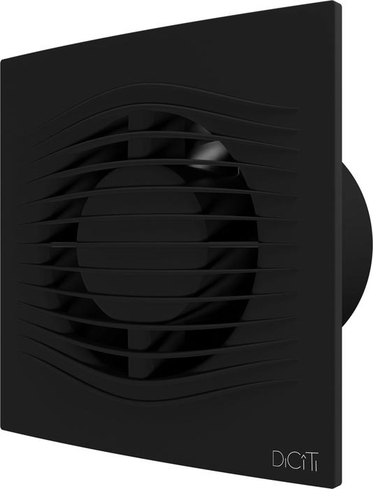 Вытяжка для ванной диаметр 100 мм DiCiTi SLIM 5C Matt black